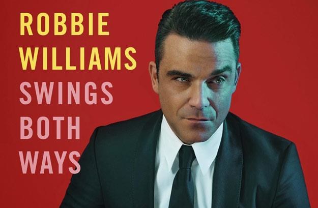 Robbie Williams na okładce albumu "Swings Both Ways"