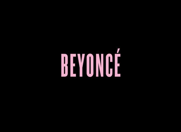 Minimalistyczna okładka płyty "Beyonce"