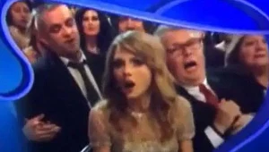 Zawiedziona Taylor Swift podczas ceremonii rozdania nagród Grammy