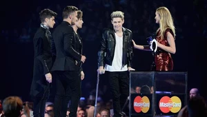 One Direction na Brit Awards. Zaraz, zaraz... kogoś tu brakuje (fot. Ian Gavan)
