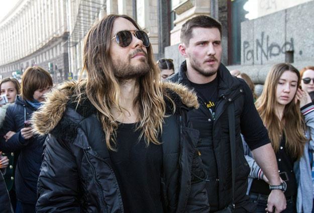 Jared Leto w Kijowie (fot. Sergii Kharchenko/NurPhoto/REX)