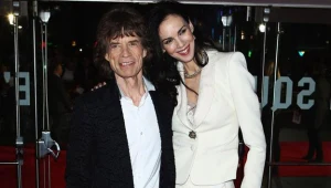 Mick Jagger i L'Wren Scott (fot. Tim Whitby)
