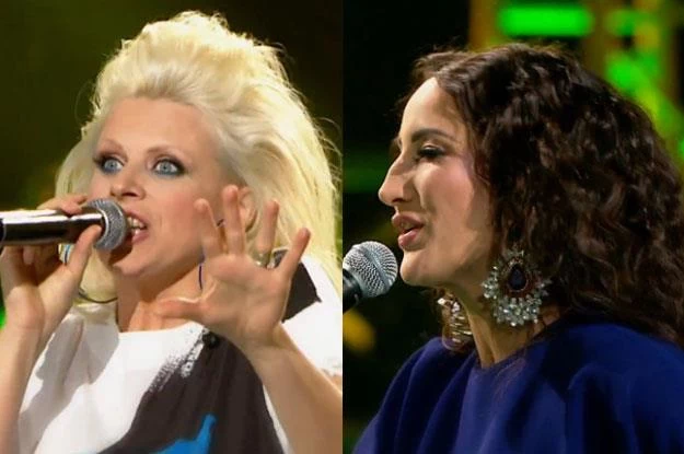 Maria Sadowska i Justyna Steczkowska na ringu "The Voice Of Poland"