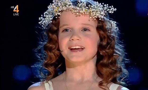 Amira Willighagen podczas występu w "Mam talent"