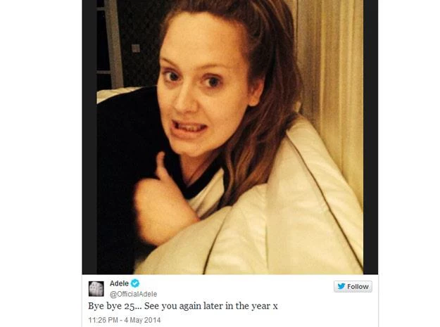 Adele na Twitterze