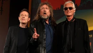 Żyjący muzycy Led Zeppelin: John Paul Jones, Robert Plant i Jimmy Page - fot. Danny Martindale