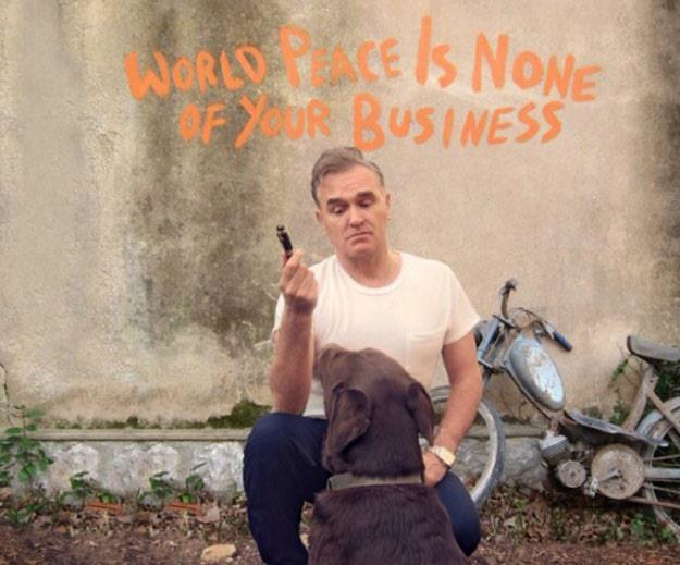 Morrissey na okładce albumu "World Peace Is None Of Your Business"