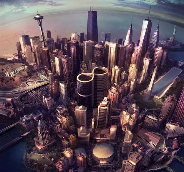 Okładka albumu "Sonic Highways" Foo Fighters