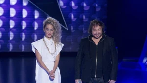 Marika i Mieczysław Szcześniak na planie "Superstarcia" (fot. Maciej Zawada)