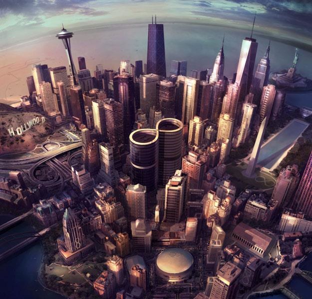 Okładka albumu "Sonic Highways" Foo Fighters