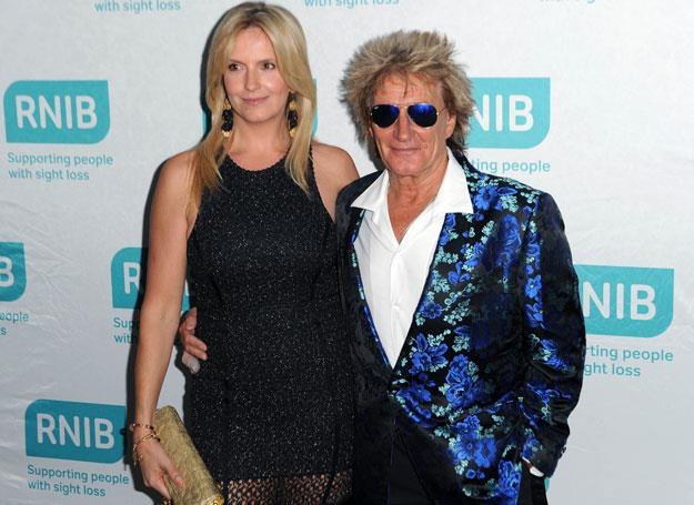 Rod Stewart ze swoją trzecią żoną Penny Lancaster-Stewart - fot. Stuart C. Wilson