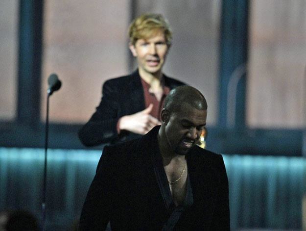 Kanye, wracaj! - zdawał się wołać Beck (fot. AFP)