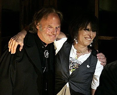 Neil Young i Chrissie Hynde (The Pretenders), fot. AFP