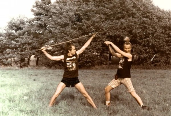 Z Andrzejem Łysowem - Sieraków 1990