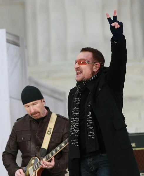 The Edge i Bono (U2) fot. Justin Sullivan The Edge i Bono (U2) fot. Justin Sullivan