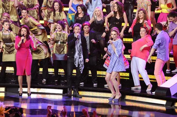 Gwiazdy "Bitwy na głosy": Urszula Dudziak, Piotr Kupicha, Halina Mlynkowa i ich drużyny - fot. Jarosław Antoniak