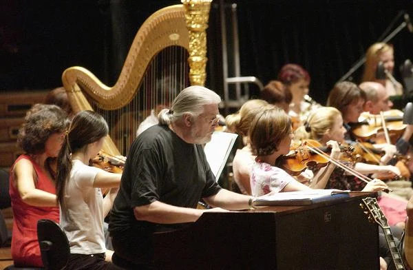 W Australii podczas prób przed występem z orkiestrą (2003 r.) - fot. Patrick Riviere