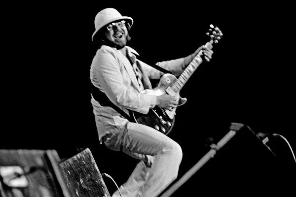 Z zespołem Perfect na Rock Jamboree w Sali Kongresowej w Warszawie (1981 r.) - fot. Mirosław Stępniak