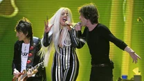 Lady Gaga zaśpiewała, wspólnie z Mickiem Jaggerem, przebój "Gimme Shelter"