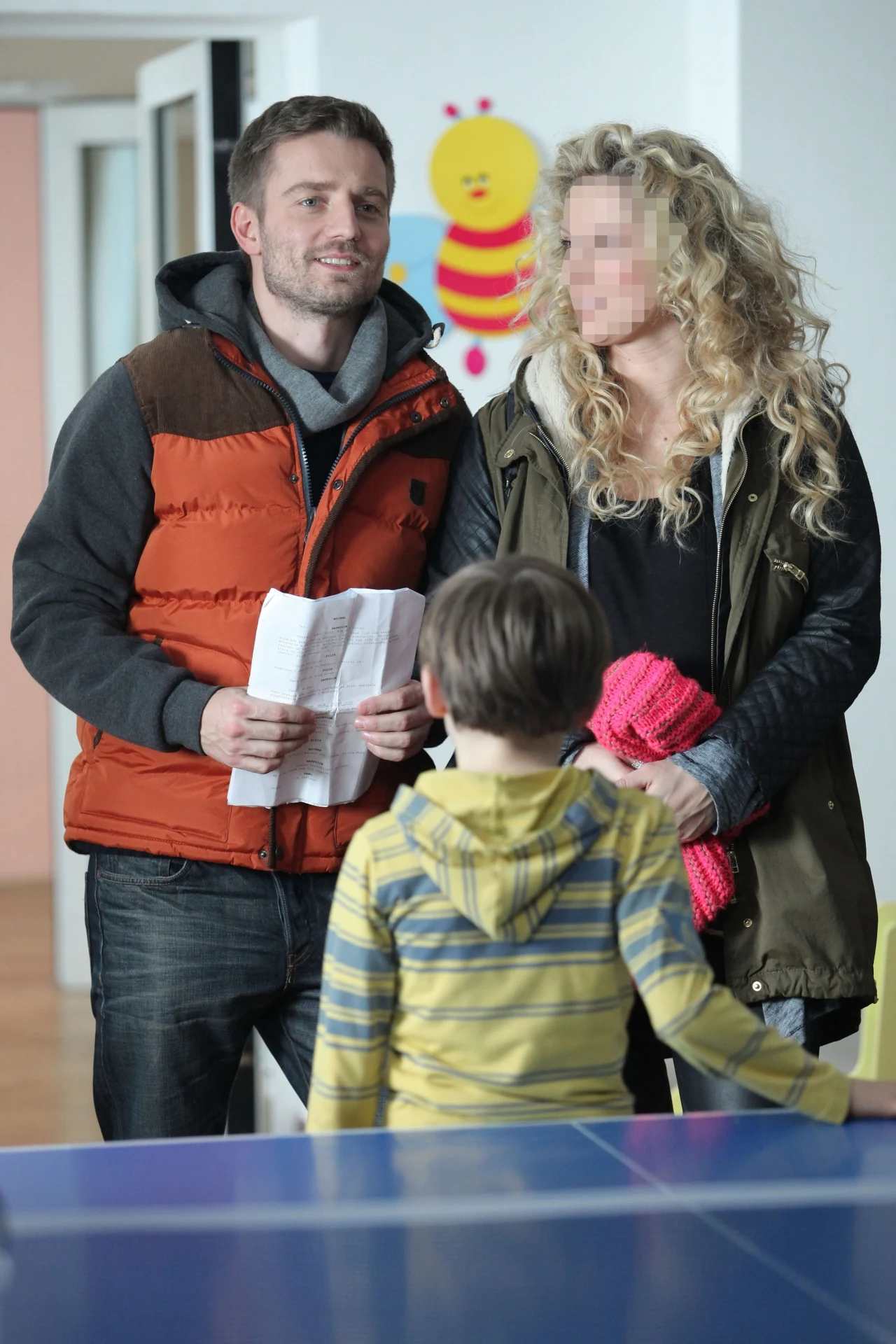 Joanna L. na planie "Przyjaciółek" Joanna L. na planie "Przyjaciółek"