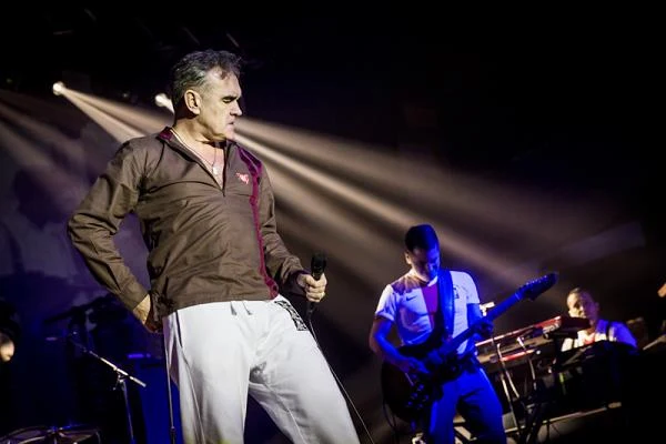 Morrissey na scenie w Stodole Morrissey na scenie w Stodole