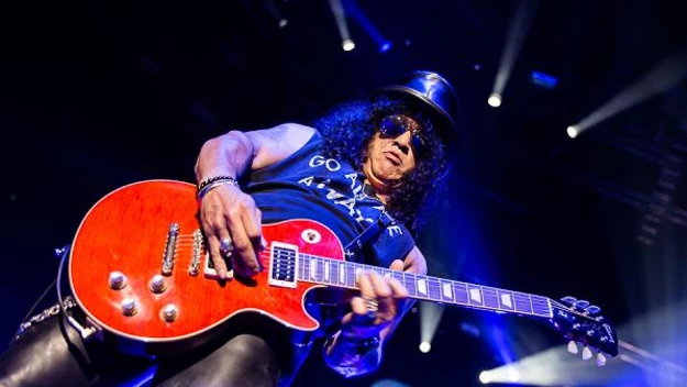 Slash wystąpił w Krakowie w ramach trasy promującej najnowszy album artysty - "World On Fire"