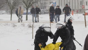  Starcia z policją, podczas demonstracji górników przed siedzibą Jastrzębskiej Spółki Węglowej