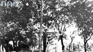 Pułkownik Zygmunt Zieliński - zdjęcie z okresu walk na frońcie pod Rarańczą (1915)