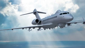 Biznesowy Bombardier Global 5000 w nietypowej roli