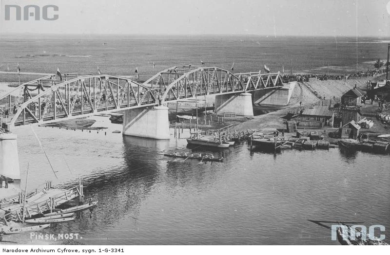 Most na Pinie w Pińsku - uroczystość otwarcia mostu, 1932