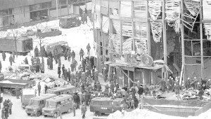 Wybuch gazu w gmachu PKO w Warszawie