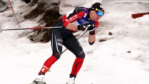 Justyna Kowalczyk na trasie sprintu techniką klasyczną MŚ w Falun