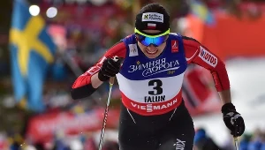 Justyna Kowalczyk na trasie sprintu techniką klasyczną MŚ w Falun