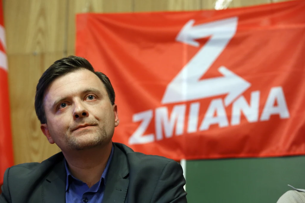  Były działacz Samoobrony Mateusz Piskorski podczas pierwszego zgromadzenia krajowego partii politycznej Zmiana