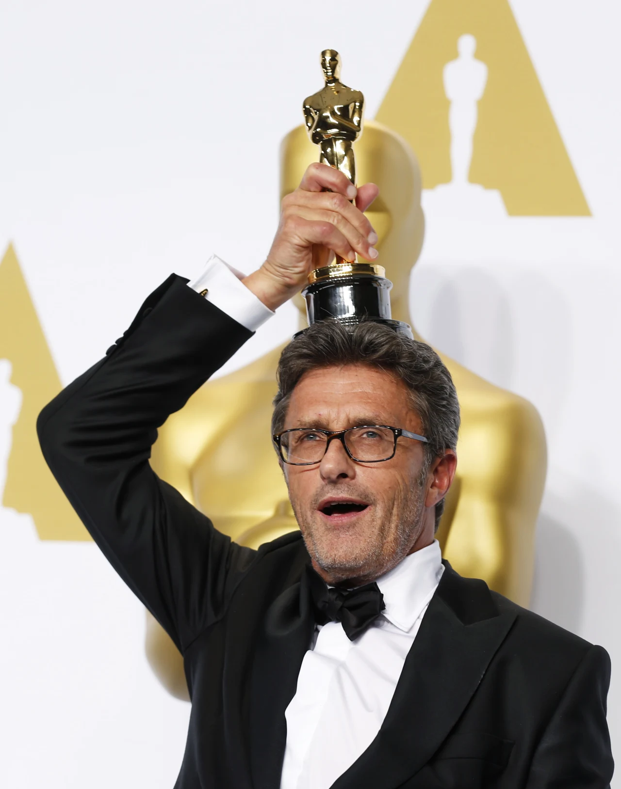 Paweł Pawlikowski z Oscarem Paweł Pawlikowski z Oscarem