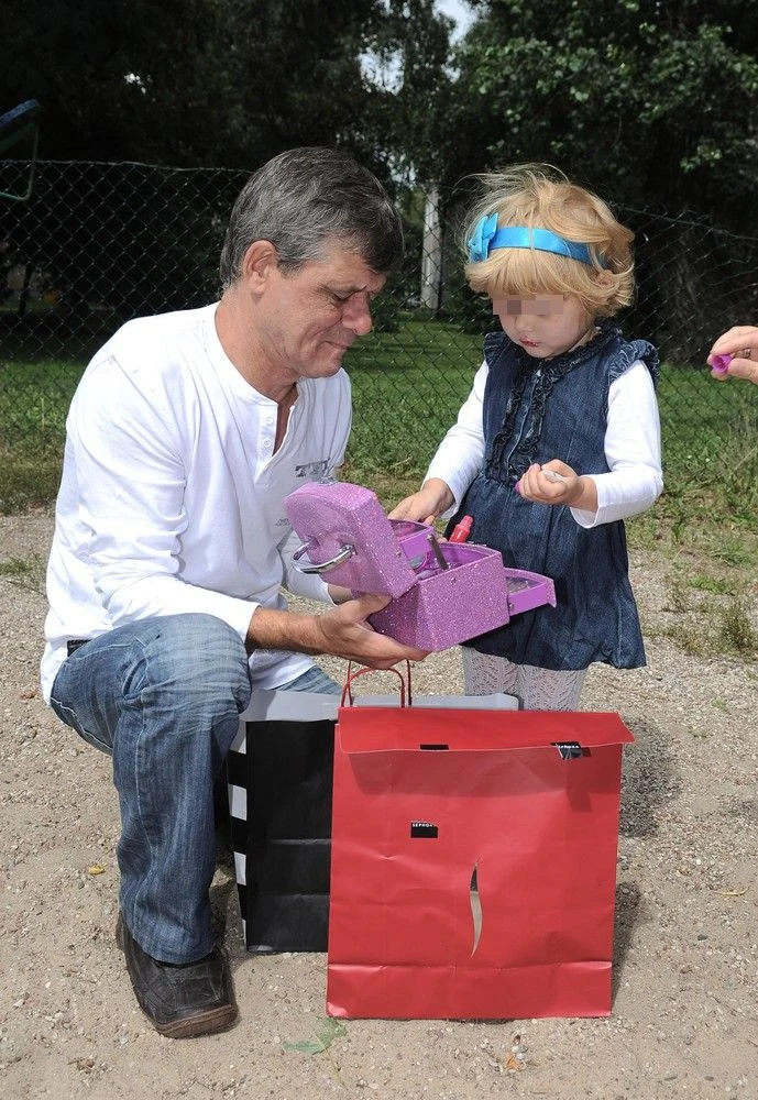 Henryk Gołębiewski z córką Henryk Gołębiewski z córką