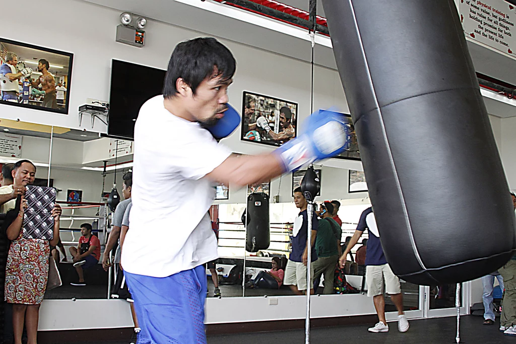 Manny Pacquiao pilnie trenuje