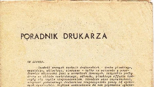 Instrukcja dla podziemnych drukarzy