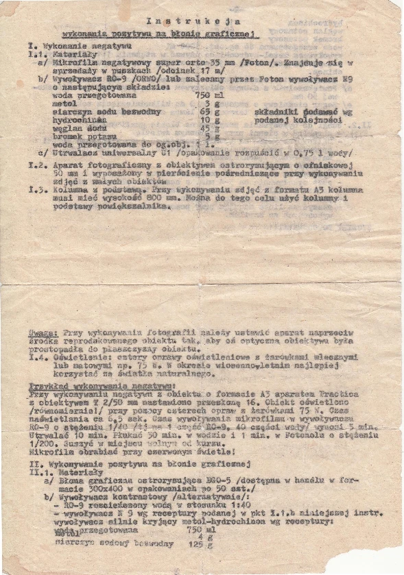 Instrukcja dla podziemnnych drukarzy