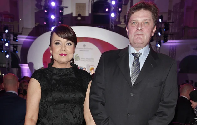 Danuta Holecka z mężem Danuta Holecka z mężem