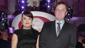 Danuta Holecka z mężem