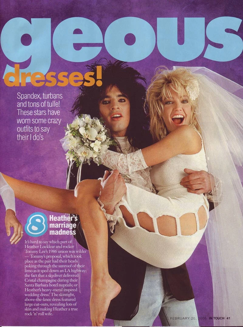 Tommy Lee (1986-93) Piękna i bestia. Tak nazywano ich romans. Przy mężu muzyku Heather mogła dać porwać się młodzieńczym szaleństwom.