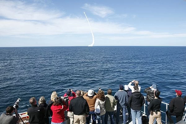 Próbne odpalenie rakiety balistycznej Trident II D5. Fot. US Navy.