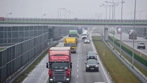 Autostrada A2 w miejscowości Brwinów (woj. mazowieckie) 