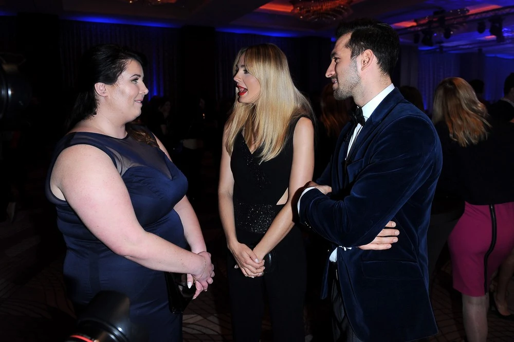 Rafał z Patrycją i Małgosią Sochą 