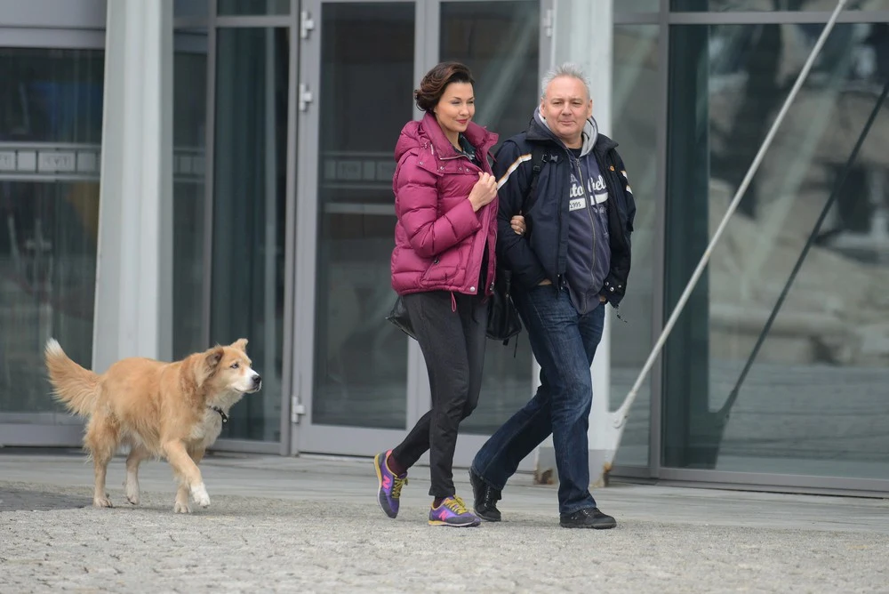 Anna Popek z tajemniczym mężczyzną  Anna Popek z tajemniczym mężczyzną