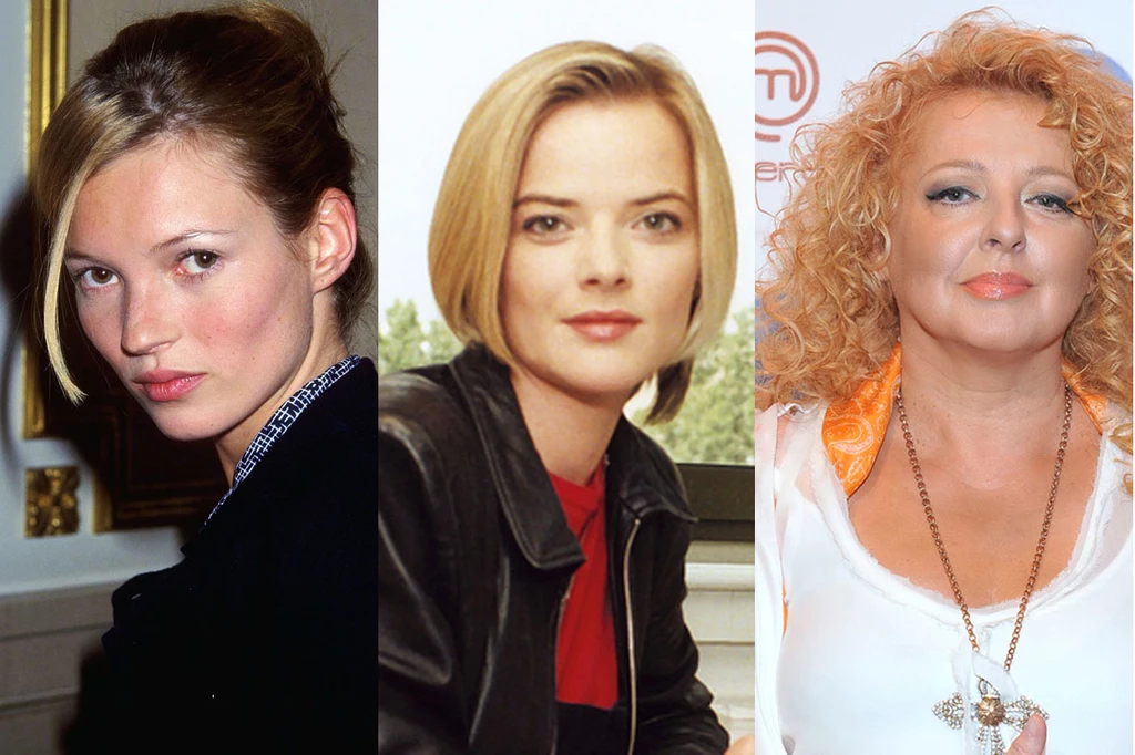 Kate Moss (1999), Monika Richardson (2000), Magda Gessler (2015)/ fot. Getty Images, AKPA