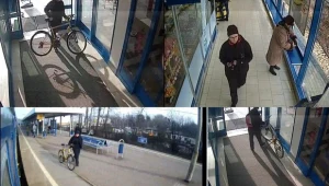 Kadry z monitoringu, na których widać nastolatkę