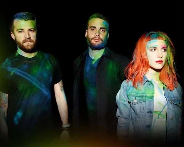 Paramore w aktualnym składzie. Jeremy Davis pierwszy z lewej