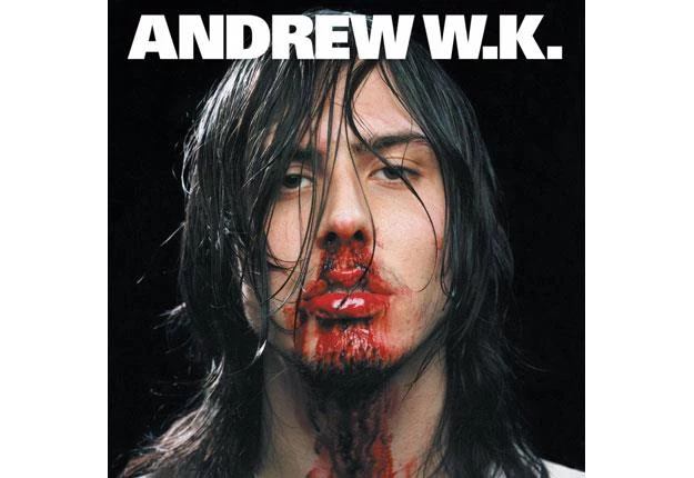 Andrew W.K. na ikonicznej już okładce "I Get Wet"